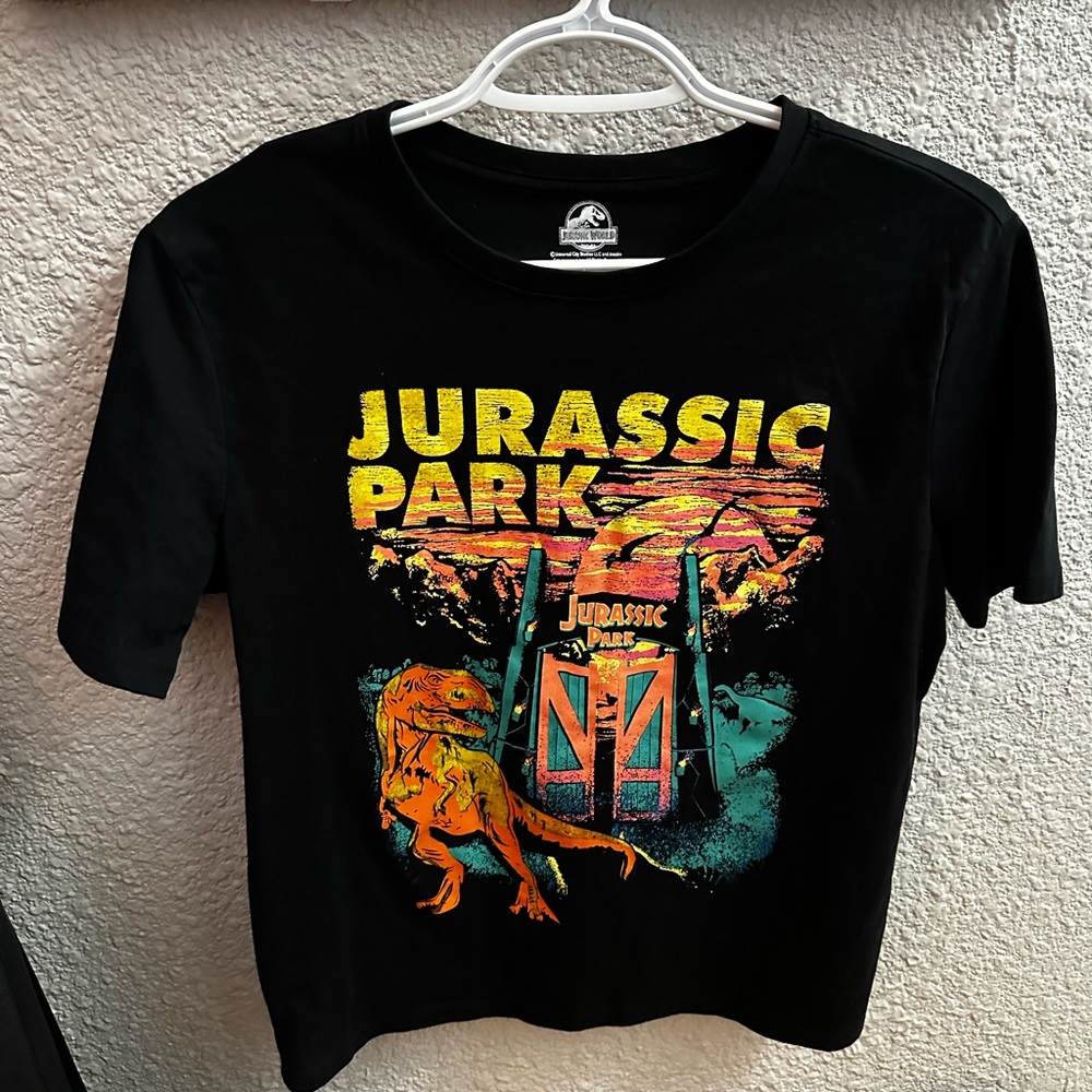 Black Jurassic Park Graphic T-Shirt